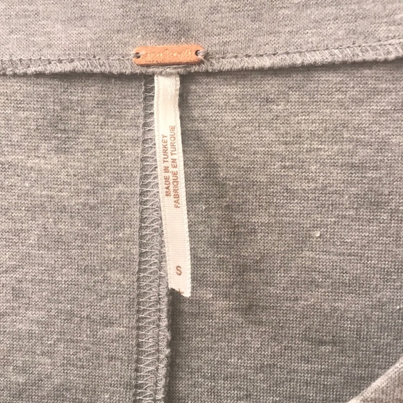 Free People Gray Long Sleeve - Picture 3 of 4